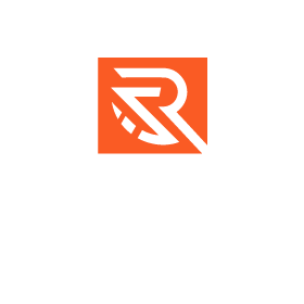logo of a brand featuring a stylized letter R in orange and white colors suitable for a modern design context relating to 2D graphics and branding